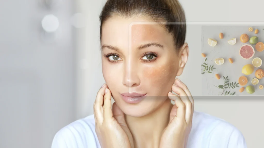 Woman with healthy skin